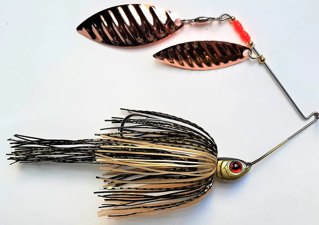 Spinnerbait, one of the best-performing lures in the bassmaster series