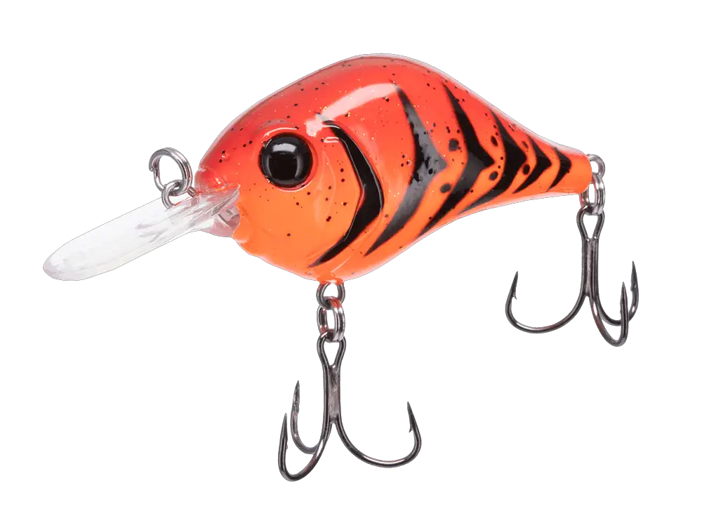 Medium-depth diving crankbait displayed in striking detail. Designed for intermediate immersion, this fishing lure attracts the attention of fish such as black bass. The changing shades captured by the light highlight its realistic swimming action, making it an ideal fishing companion for medium-depth waters.