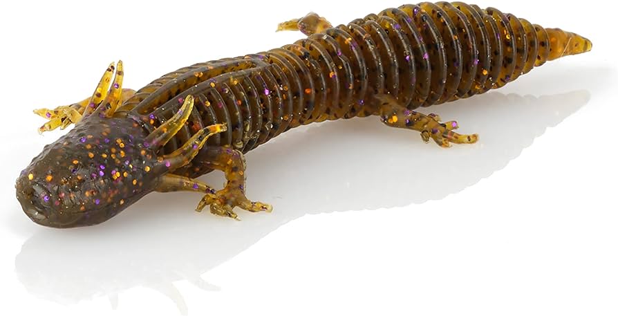 Salamandre en plastique souple pour la pêche au doré et à l'achigan.